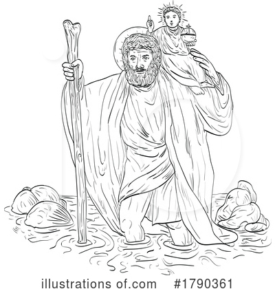 Royalty-Free (RF) Religion Clipart Illustration by patrimonio - Stock Sample #1790361