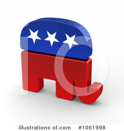 Royalty-Free (RF) Republican Clipart Illustration by stockillustrations - Stock Sample #1061998