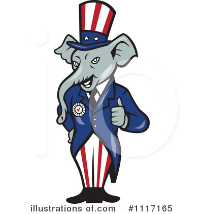 Royalty-Free (RF) Republican Clipart Illustration by patrimonio - Stock Sample #1117165