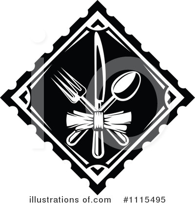 Silverware Clipart #1115495 by Vector Tradition SM