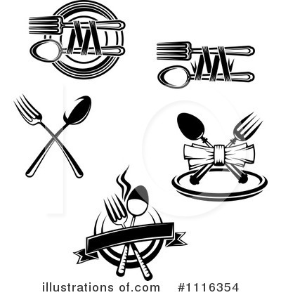 Silverware Clipart #1116354 by Vector Tradition SM