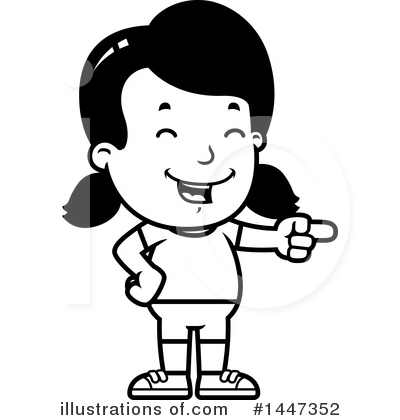 Royalty-Free (RF) Retro Girl Clipart Illustration by Cory Thoman - Stock Sample #1447352