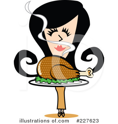 Royalty-Free (RF) Retro Girl Clipart Illustration by Andy Nortnik - Stock Sample #227623