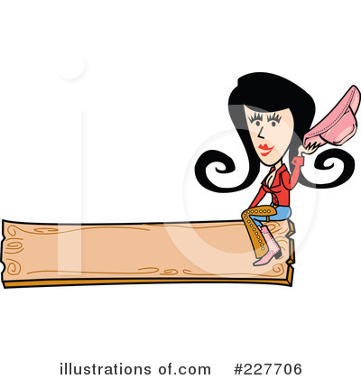 Royalty-Free (RF) Retro Girl Clipart Illustration by Andy Nortnik - Stock Sample #227706
