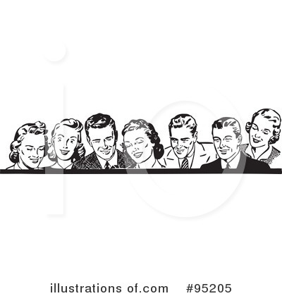Royalty-Free (RF) Retro People Clipart Illustration by BestVector - Stock Sample #95205