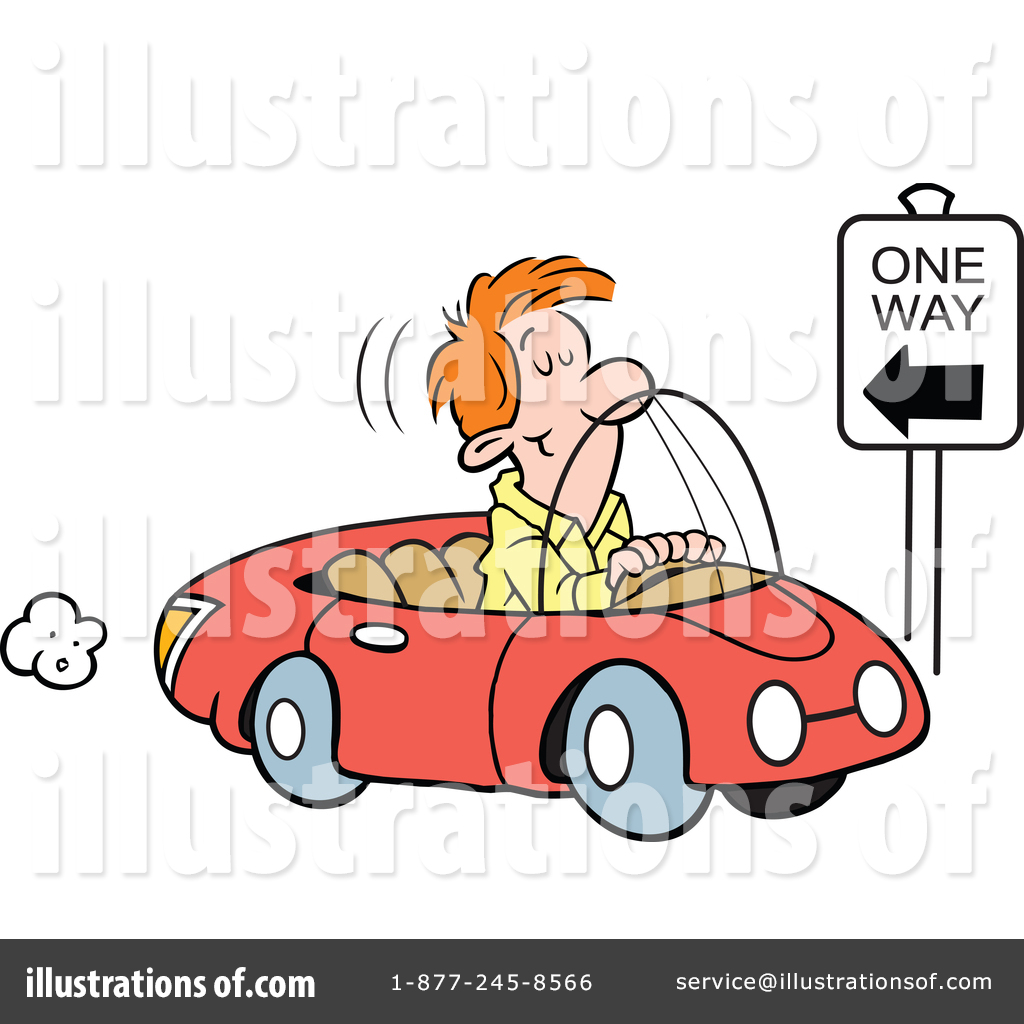 Driving Clipart #1374489 - Illustration by Johnny Sajem