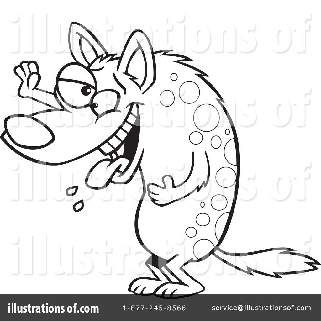 Hyena Clipart #1192308 - Illustration by toonaday