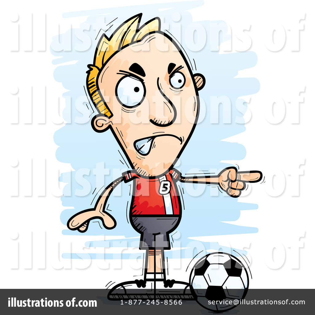 Male Soccer Player Clipart #1422057 - Illustration by Cory Thoman