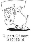 Rhino Clipart #1046319 by toonaday