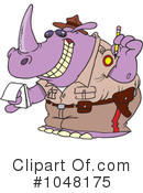 Rhino Clipart #1048175 by toonaday