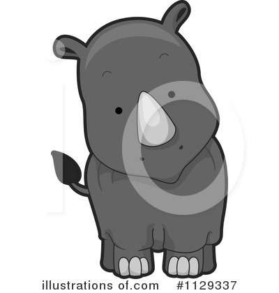 Royalty-Free (RF) Rhino Clipart Illustration by BNP Design Studio - Stock Sample #1129337