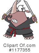 Rhino Clipart #1177355 by toonaday