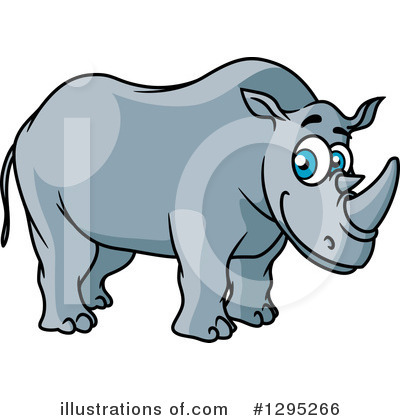 Royalty-Free (RF) Rhino Clipart Illustration by Vector Tradition SM - Stock Sample #1295266
