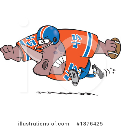 Football Player Clipart #1376425 by toonaday