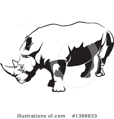 Royalty-Free (RF) Rhino Clipart Illustration by dero - Stock Sample #1388633