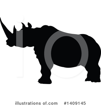 Rhinoceros Clipart #1409145 by AtStockIllustration