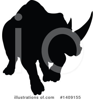 Royalty-Free (RF) Rhino Clipart Illustration by AtStockIllustration - Stock Sample #1409155