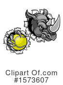 Rhino Clipart #1573607 by AtStockIllustration