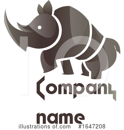 Rhino Clipart #1647208 by Morphart Creations