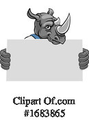 Rhino Clipart #1683865 by AtStockIllustration