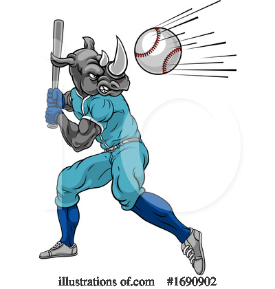 Baseball Player Clipart #1690902 by AtStockIllustration