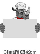 Rhino Clipart #1713549 by AtStockIllustration
