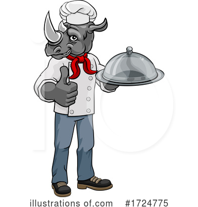 Royalty-Free (RF) Rhino Clipart Illustration by AtStockIllustration - Stock Sample #1724775