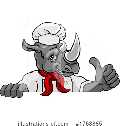 Royalty-Free (RF) Rhino Clipart Illustration by AtStockIllustration - Stock Sample #1768885