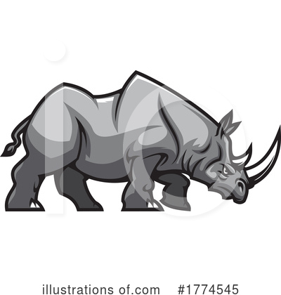 Royalty-Free (RF) Rhino Clipart Illustration by Vector Tradition SM - Stock Sample #1774545