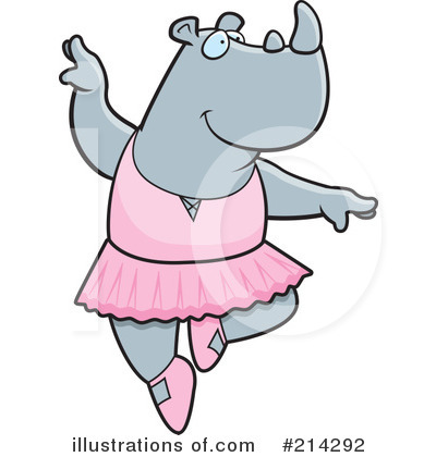 Royalty-Free (RF) Rhino Clipart Illustration by Cory Thoman - Stock Sample #214292