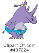 Rhino Clipart #437224 by toonaday