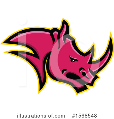 Royalty-Free (RF) Rhinoceros Clipart Illustration by patrimonio - Stock Sample #1568548
