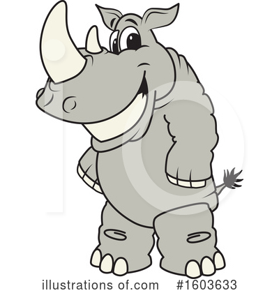 Royalty-Free (RF) Rhinoceros Clipart Illustration by Mascot Junction - Stock Sample #1603633
