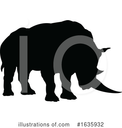 Royalty-Free (RF) Rhinoceros Clipart Illustration by AtStockIllustration - Stock Sample #1635932