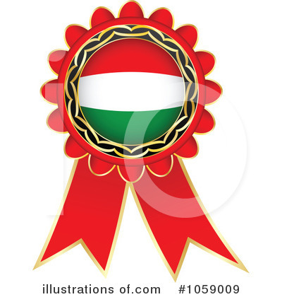 Royalty-Free (RF) Ribbon Flag Clipart Illustration by Andrei Marincas - Stock Sample #1059009