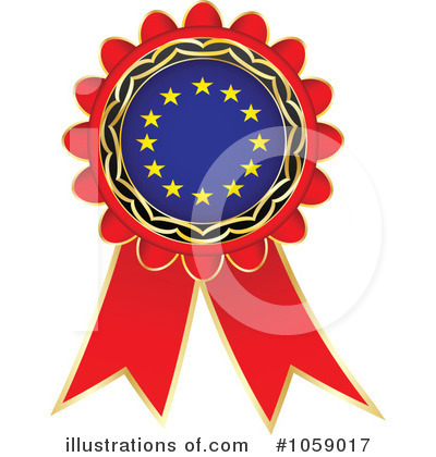 Royalty-Free (RF) Ribbon Flag Clipart Illustration by Andrei Marincas - Stock Sample #1059017