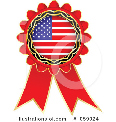 Royalty-Free (RF) Ribbon Flag Clipart Illustration by Andrei Marincas - Stock Sample #1059024