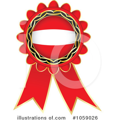 Royalty-Free (RF) Ribbon Flag Clipart Illustration by Andrei Marincas - Stock Sample #1059026
