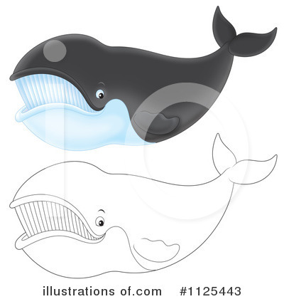 Royalty-Free (RF) Right Whale Clipart Illustration by Alex Bannykh - Stock Sample #1125443