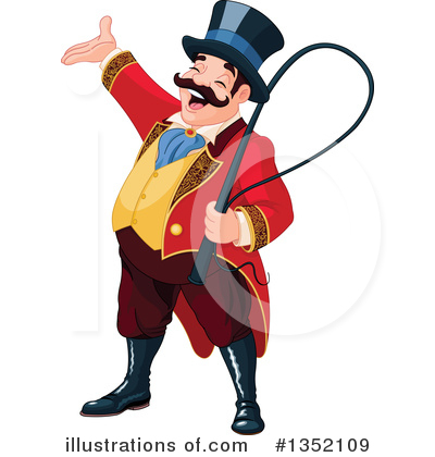 Royalty-Free (RF) Ringmaster Clipart Illustration by Pushkin - Stock Sample #1352109