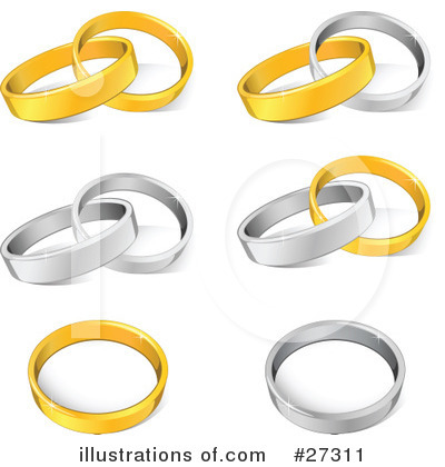 Wedding Rings Clipart #27311 by beboy