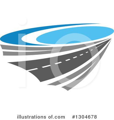 Highway Clipart #1304678 by Vector Tradition SM