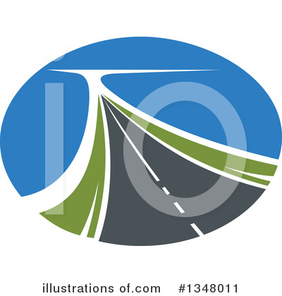 Highway Clipart #1348011 by Vector Tradition SM