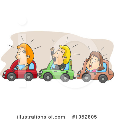 Royalty-Free (RF) Road Rage Clipart Illustration by BNP Design Studio - Stock Sample #1052805