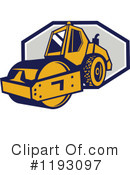 Road Roller Clipart #1193097 by patrimonio