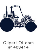 Road Roller Clipart #1403414 by Vector Tradition SM