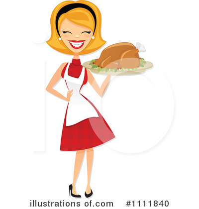 Royalty-Free (RF) Roasted Turkey Clipart Illustration by Amanda Kate - Stock Sample #1111840