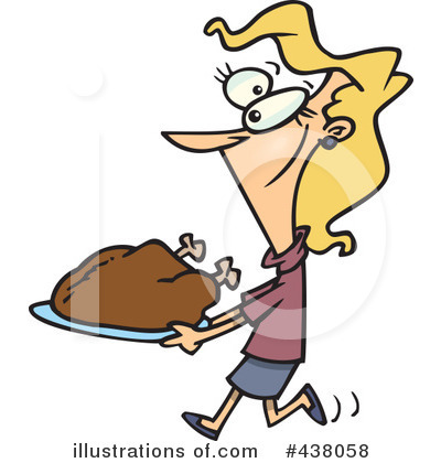 Royalty-Free (RF) Roasted Turkey Clipart Illustration by toonaday - Stock Sample #438058