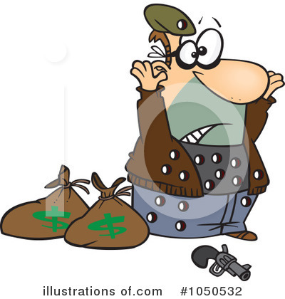 Bank Robber Clipart #1050532 by toonaday