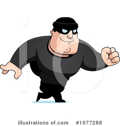 Royalty-Free (RF) Robber Clipart Illustration by Cory Thoman - Stock Sample #1077288
